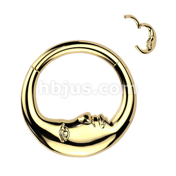 High Quality Precision All 316L Surgical Steel Double Sided Face Moon... - Image 2