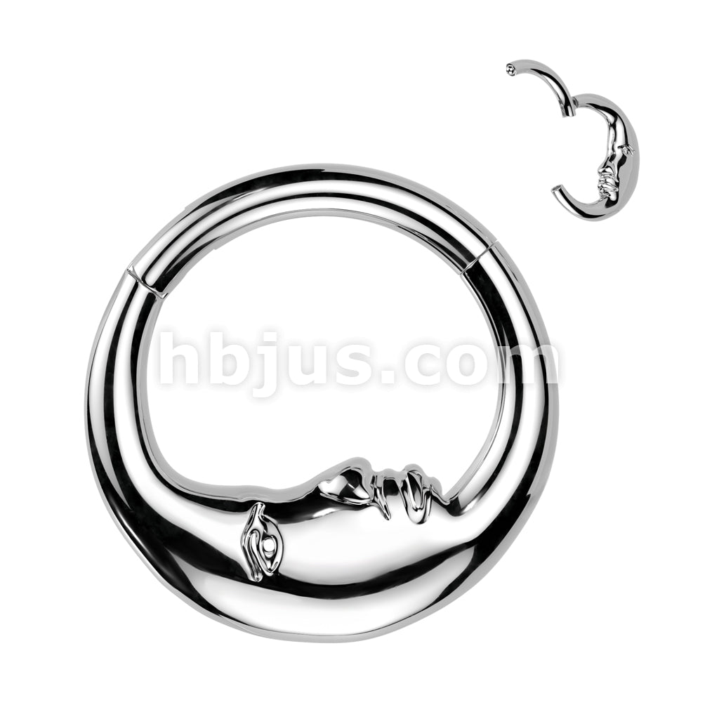 High Quality Precision All 316L Surgical Steel Double Sided Face Moon... - Image 3