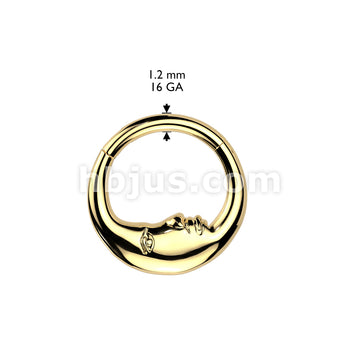 High Quality Precision All 316L Surgical Steel Double Sided Face Moon... - Image 4