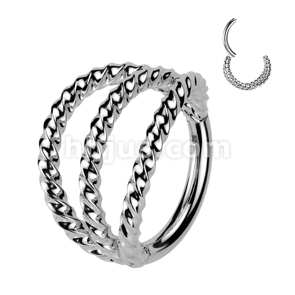 High Quality Precision All 316L Surgical Steel Triple Braided Hinged... - Image 3