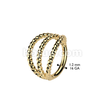 High Quality Precision All 316L Surgical Steel Triple Braided Hinged... - Image 4