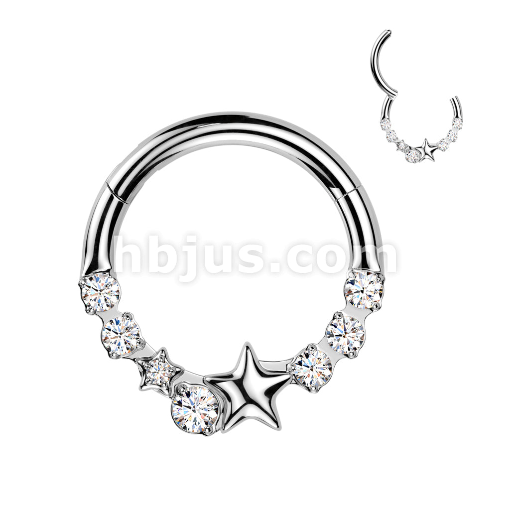 High Quality Precision All 316L Surgical Steel Star And CZ Center... - Image 2