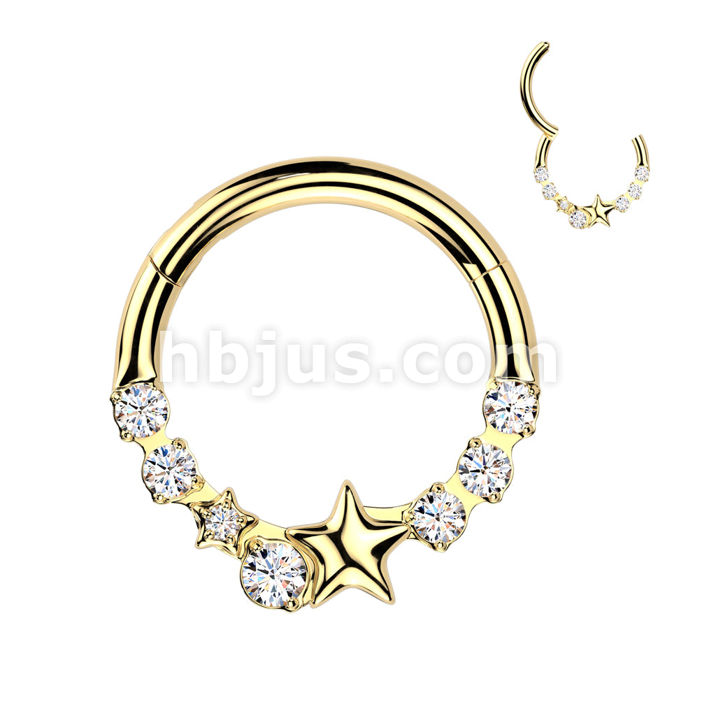 High Quality Precision All 316L Surgical Steel Star And CZ Center... - Image 3