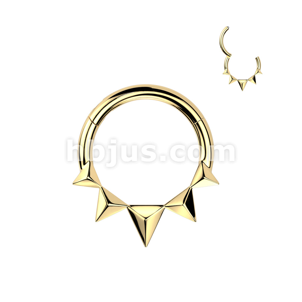 High Quality Precision All 316L Surgical Steel Pyramid Hinged Segment... - Image 2