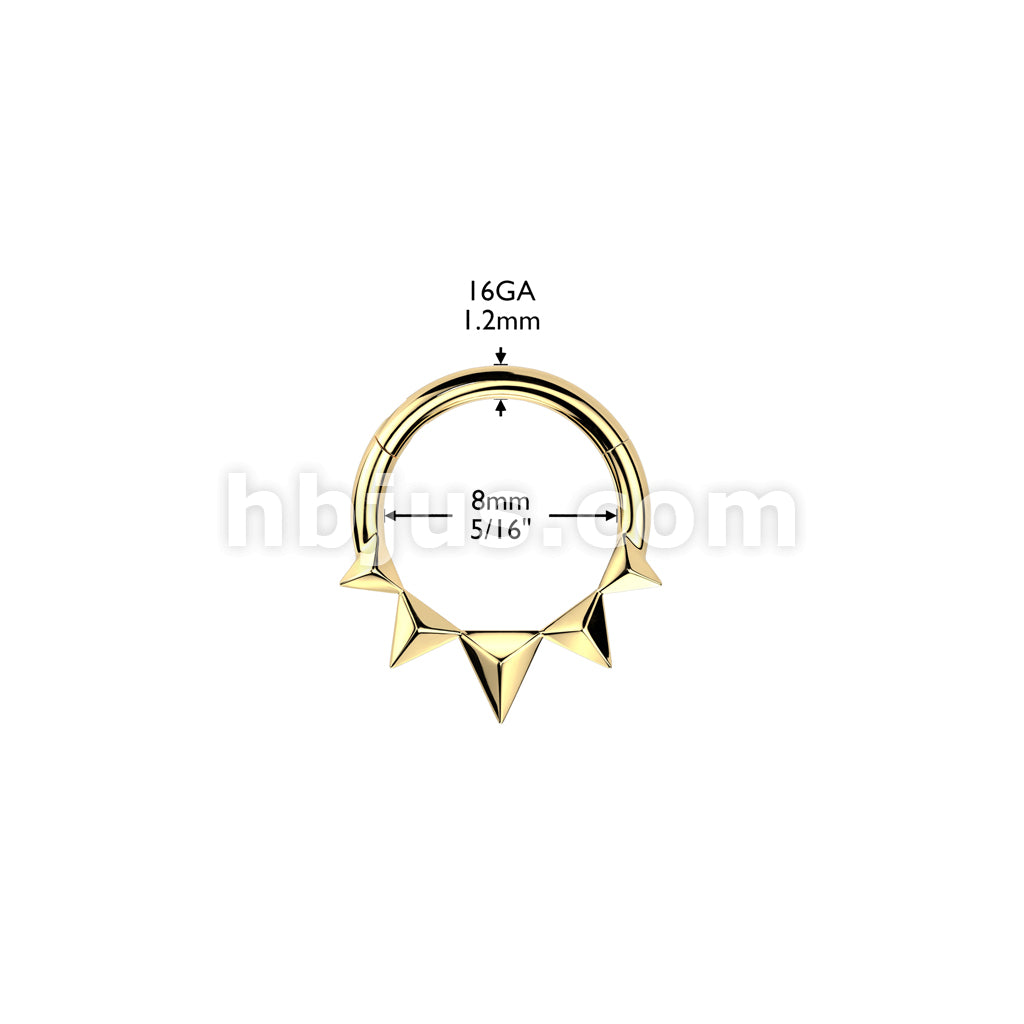 High Quality Precision All 316L Surgical Steel Pyramid Hinged Segment... - Image 5