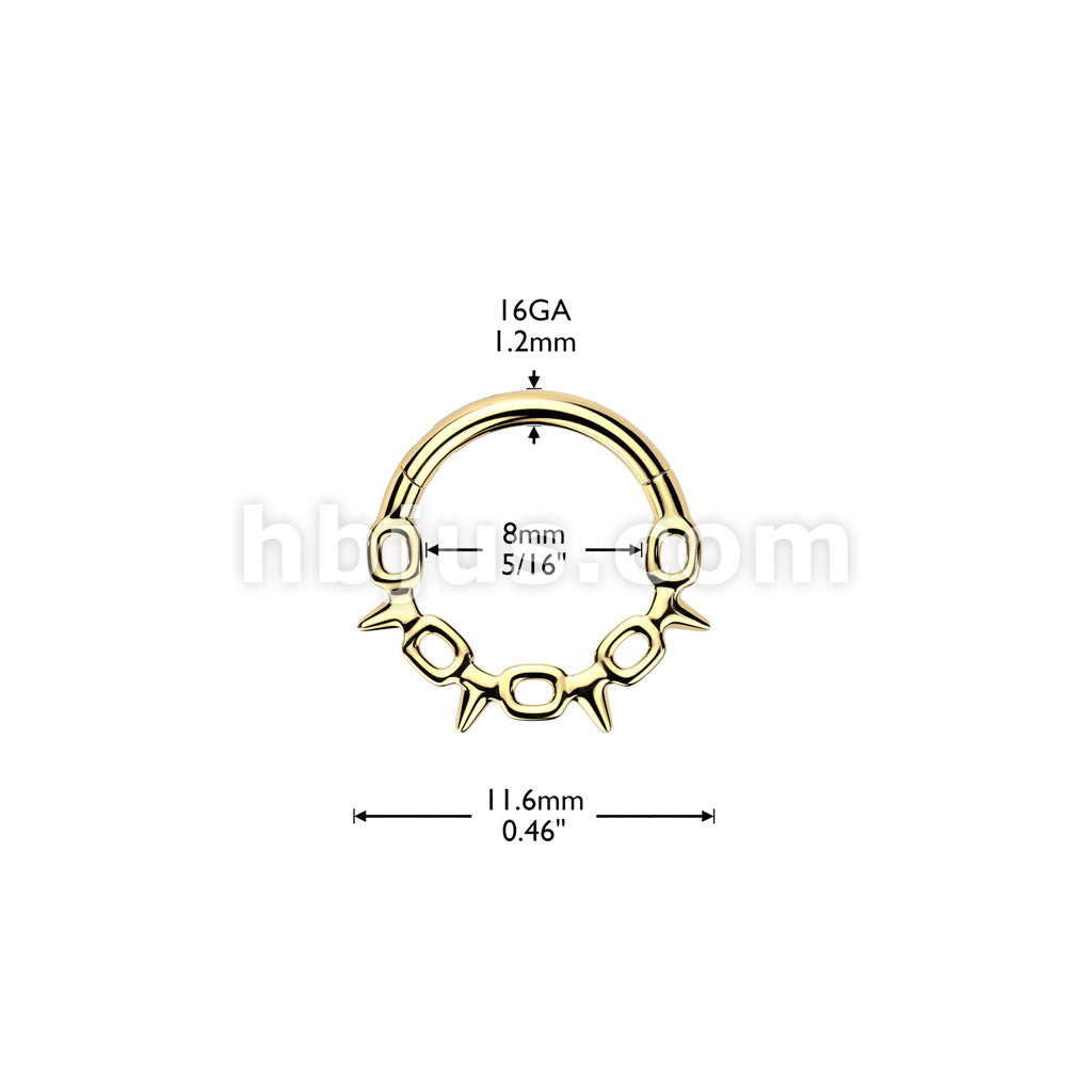 High Quality Precision All 316L Surgical Steel Chain Links With Spikes... - Image 5