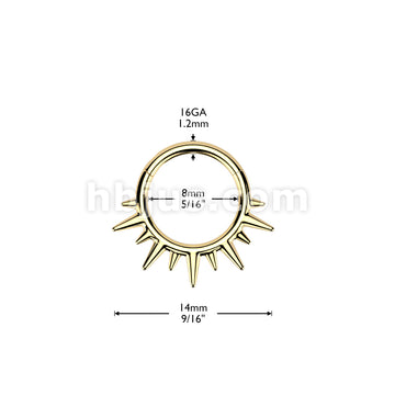 High Quality Precision All 316L Surgical Steel Spikes Hinged Segment... - Image 5