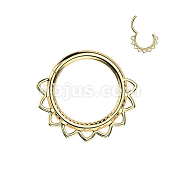 High Quality Precision All 316L Surgical Steel Heart Filigree Hinged... - Image 2