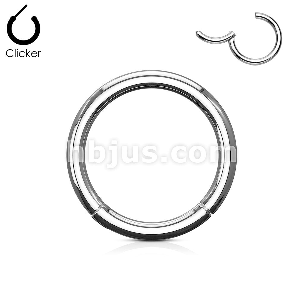High Quality Precision 316L Surgical Steel Hinged Segment HoopRings - Image 2
