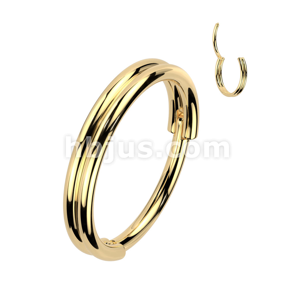 High Quality Precision All 316L Surgical Steel 20ga Hinged Segment Hoop... - Image 2