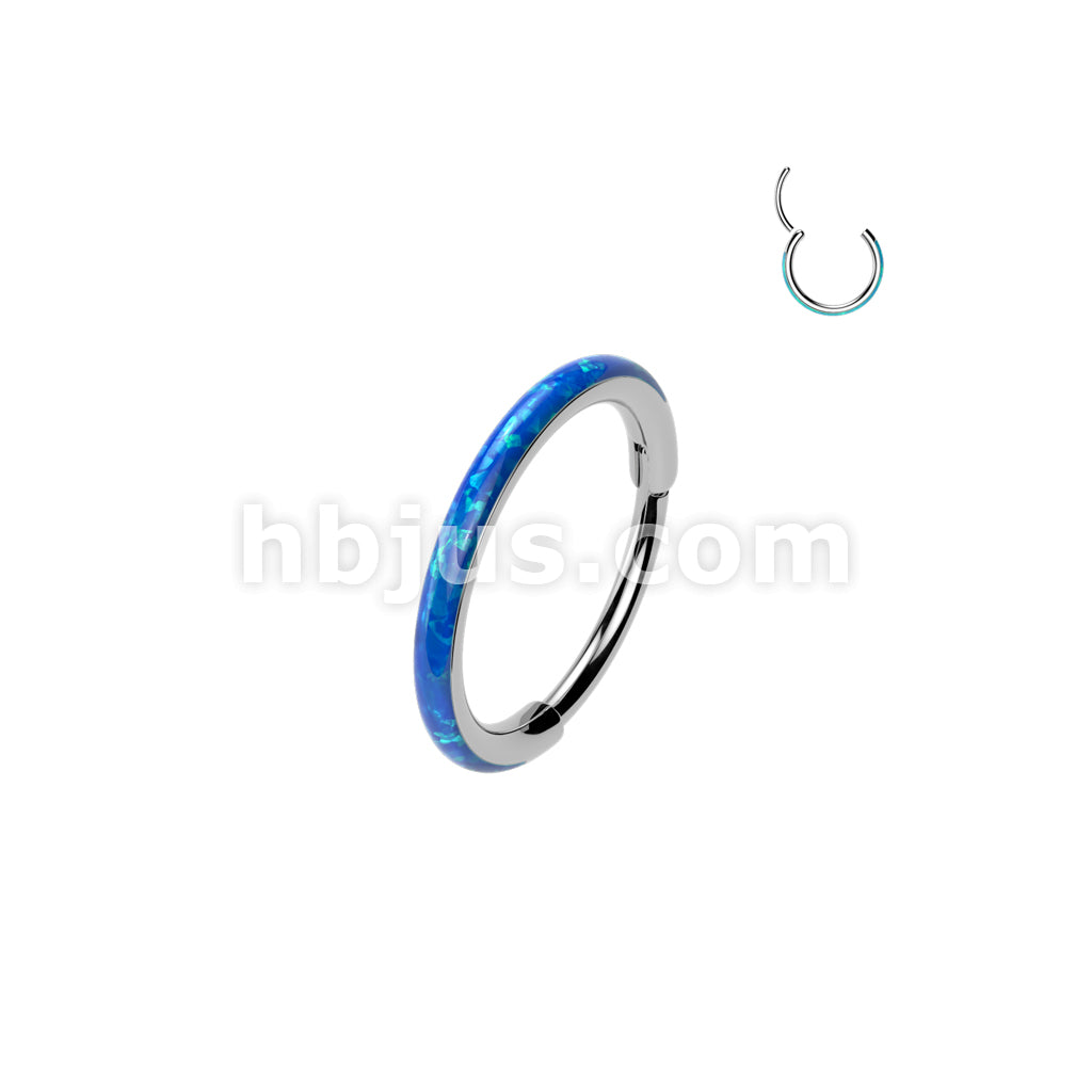 High Quality Precision All 316L Surgical Steel 20ga Outward Facing Opal... - Image 3