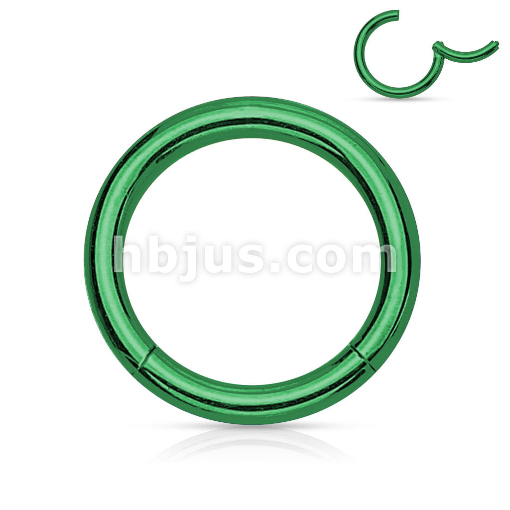 PVD OverHigh Quality Precision 316L Surgical Steel Hinged Segment Hoop... - Image 5
