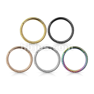 High Quality Precision All 316L Surgical Steel Hinged Segment Hoop... - Image 8