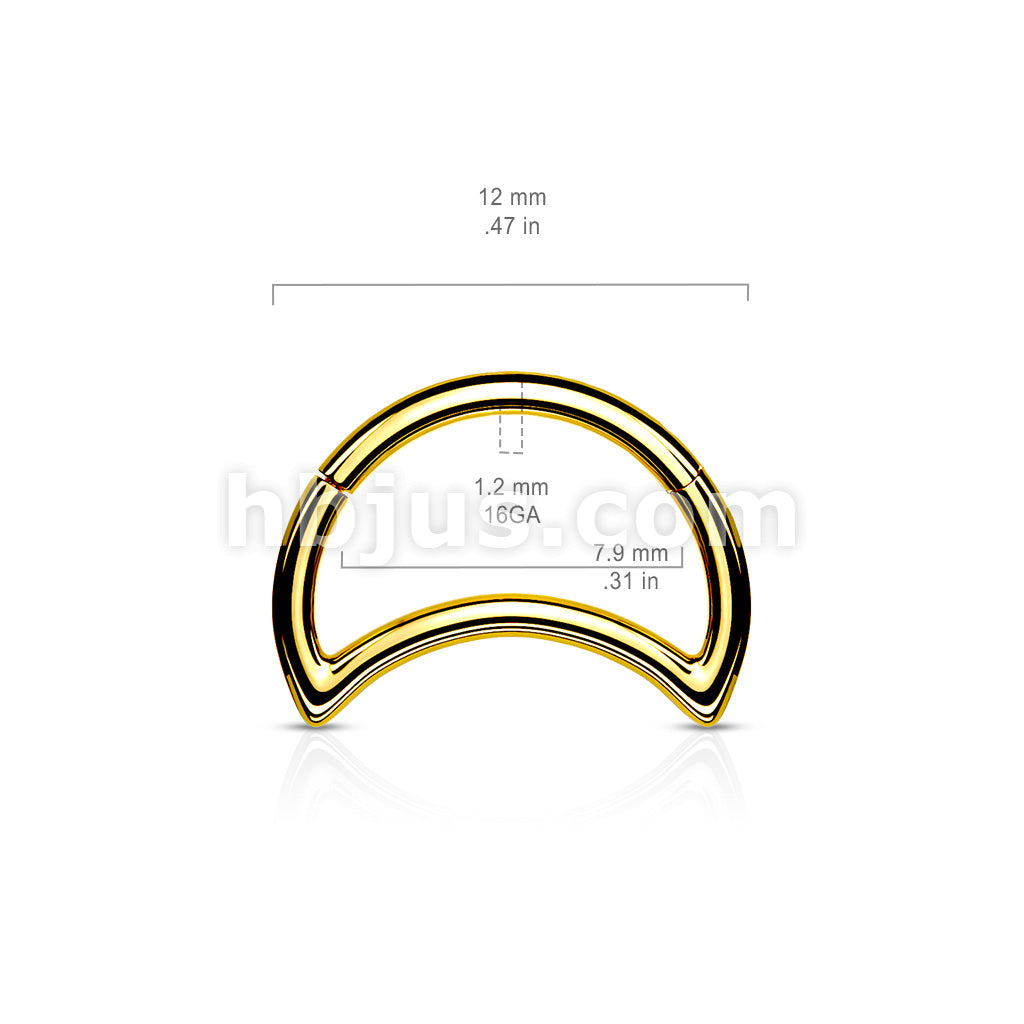 High Quality Precision All 316L Surgical Steel Crescent Hinged Segment... - Image 7