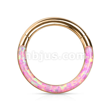 High Quality Precision Opal Set Front Side All 316L Surgical Steel... - Image 11