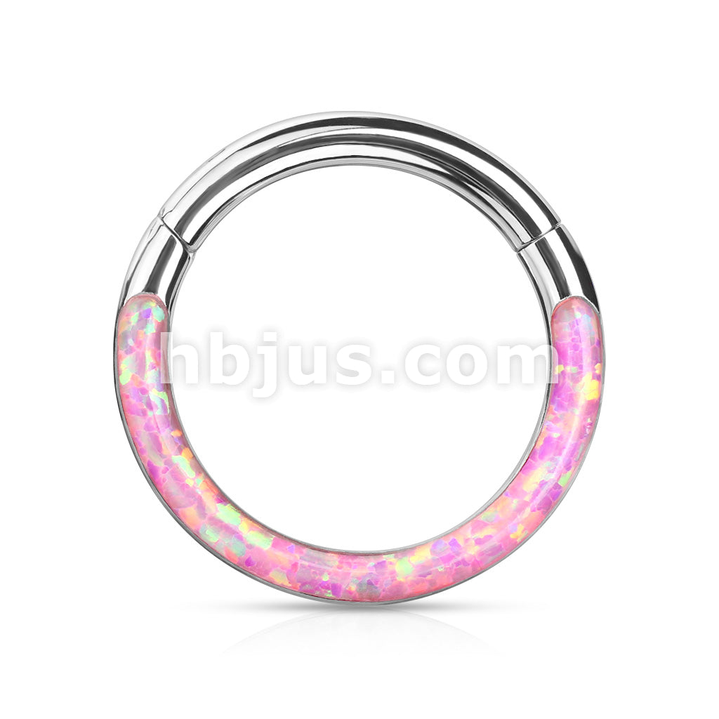 High Quality Precision Opal Set Front Side All 316L Surgical Steel... - Image 14