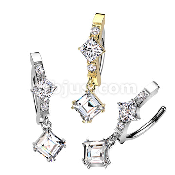 316L Surgical Steel 316L Surgical Steel Hinged CNC Belly Button Ring...