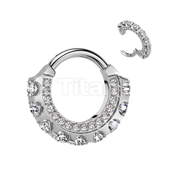 Implant Grade Titanium Hinged Segment Hoop Ring With CNC Forward Facing... - Image 3