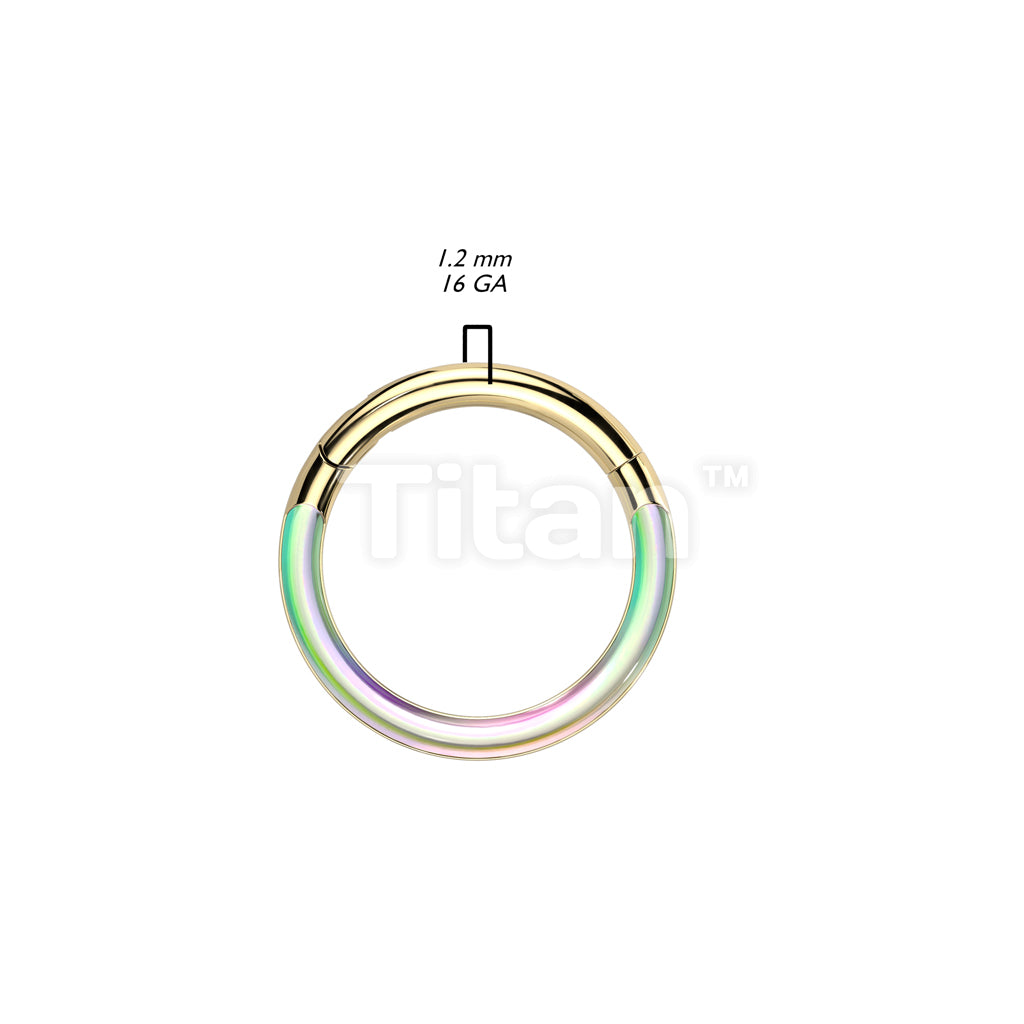 Implant Grade Titanium Photochromic Hinged Segment Hoop Ring - Image 4