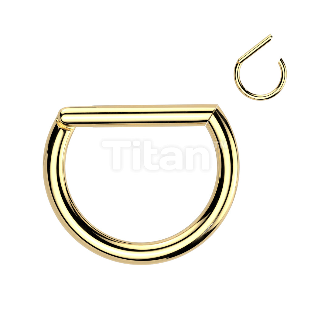 Implant Grade Titanium D Shaped Hinged Segment Ring - Image 2