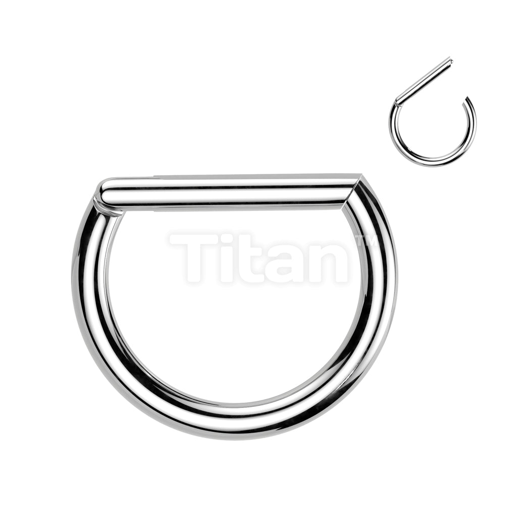 Implant Grade Titanium D Shaped Hinged Segment Ring - Image 4