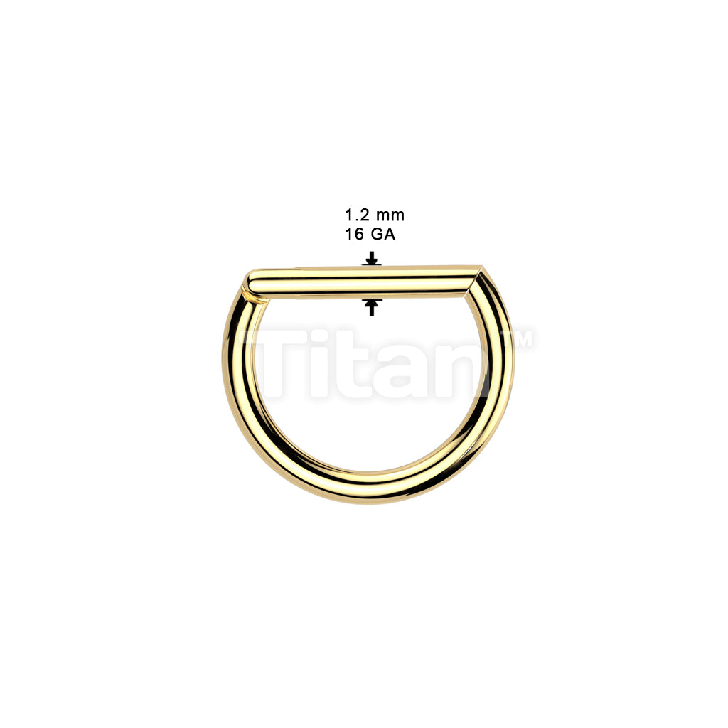 Implant Grade Titanium D Shaped Hinged Segment Ring - Image 5