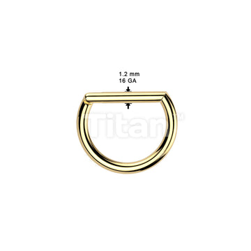 Implant Grade Titanium D Shaped Hinged Segment Ring - Image 5