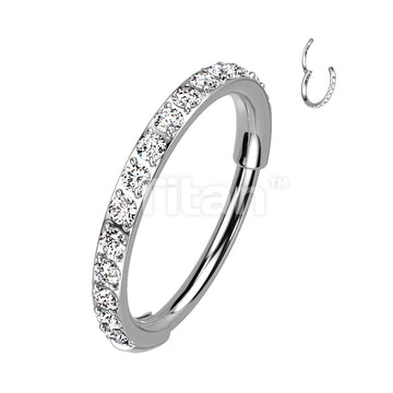 Implant Grade Titanium Hinged Segment Hoop Ring With Outward Facing... - Image 3
