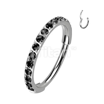 Implant Grade Titanium Hinged Segment Hoop Ring With Outward Facing... - Image 5