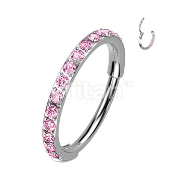 Implant Grade Titanium Hinged Segment Hoop Ring With Outward Facing... - Image 7