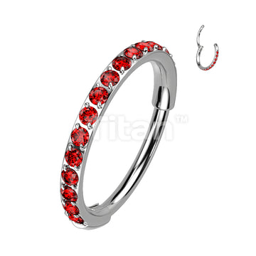 Implant Grade Titanium Hinged Segment Hoop Ring With Outward Facing... - Image 9