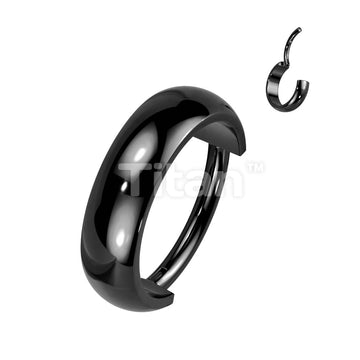 Implant Grade Titanium Hinged Segment Hoop Ring With Outward Facing 3.5mm Wide Dome Surface - Image 3