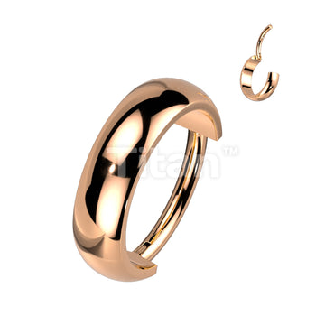 Implant Grade Titanium Hinged Segment Hoop Ring With Outward Facing 3.5mm Wide Dome Surface - Image 4