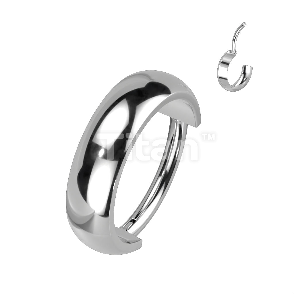 Implant Grade Titanium Hinged Segment Hoop Ring With Outward Facing 3.5mm Wide Dome Surface - Image 5