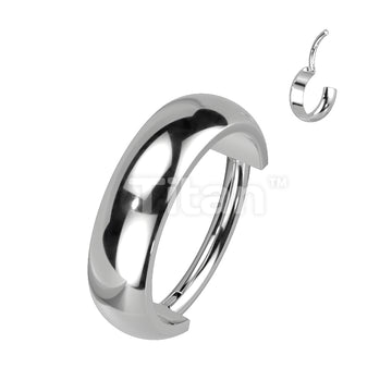 Implant Grade Titanium Hinged Segment Hoop Ring With Outward Facing 3.5mm Wide Dome Surface - Image 5