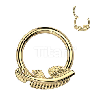 Implant Grade Titanium Hinged Segment Hoop Ring With Forward Facing Leaf - Image 2
