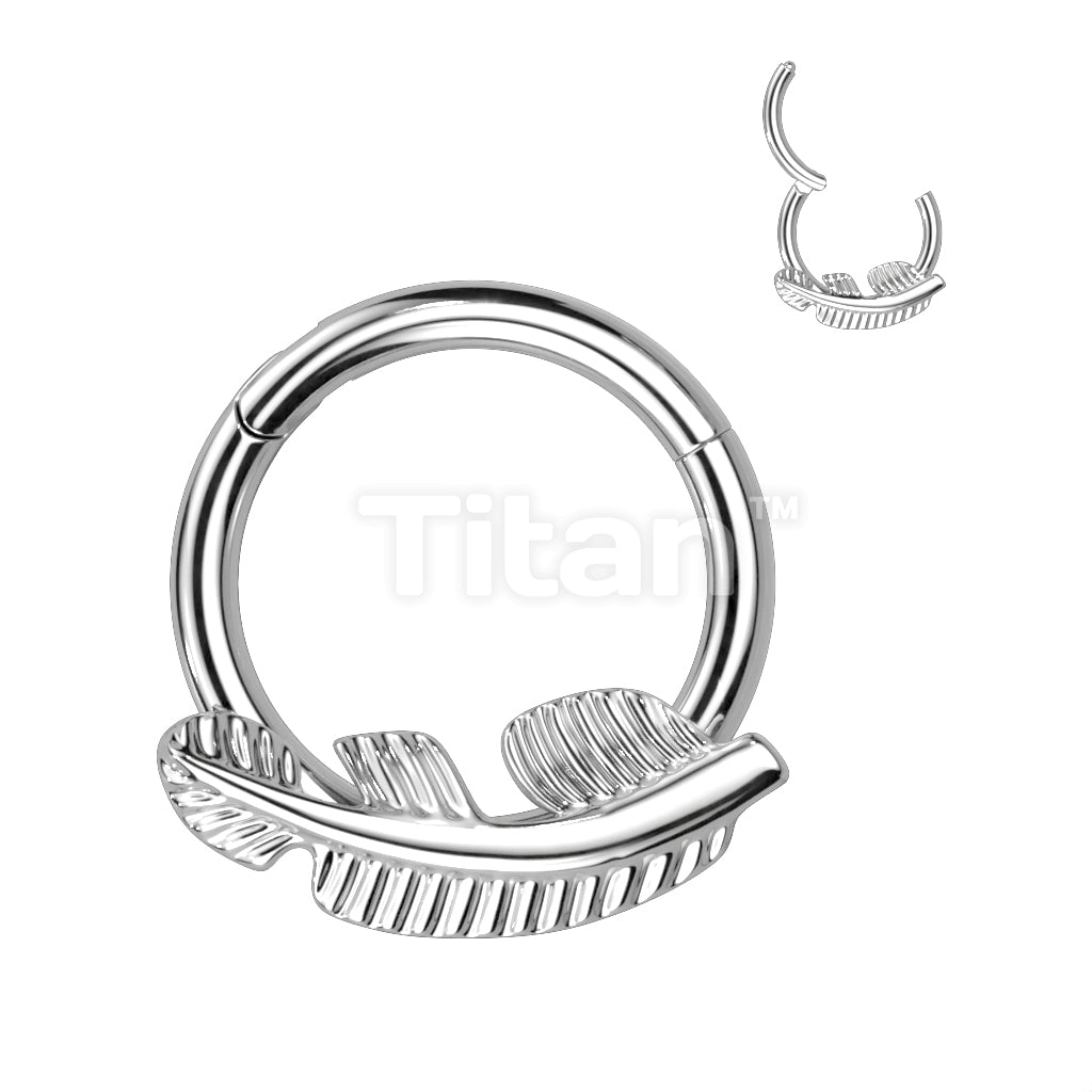 Implant Grade Titanium Hinged Segment Hoop Ring With Forward Facing Leaf - Image 3