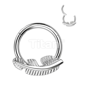 Implant Grade Titanium Hinged Segment Hoop Ring With Forward Facing Leaf - Image 3