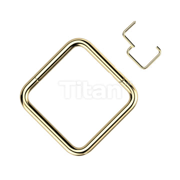 ASTM F136 Titanium Implant Grade Titanium Square Hinged Segment Ring - Image 2