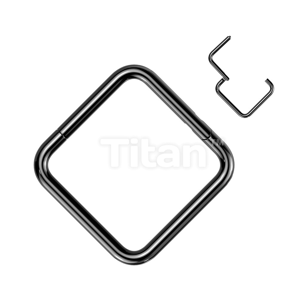 ASTM F136 Titanium Implant Grade Titanium Square Hinged Segment Ring - Image 3