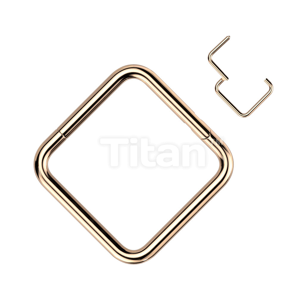 ASTM F136 Titanium Implant Grade Titanium Square Hinged Segment Ring - Image 4