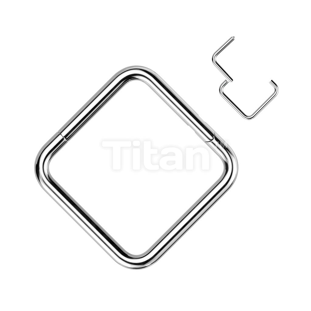 ASTM F136 Titanium Implant Grade Titanium Square Hinged Segment Ring - Image 5