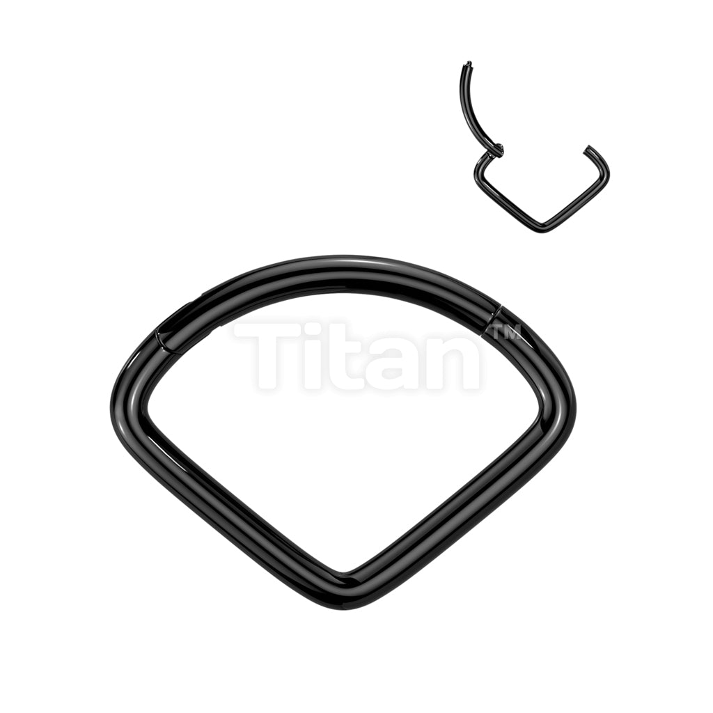 Implant Grade Titanium Hinged Segment Hoop Ring With Wide Chevon - Image 3