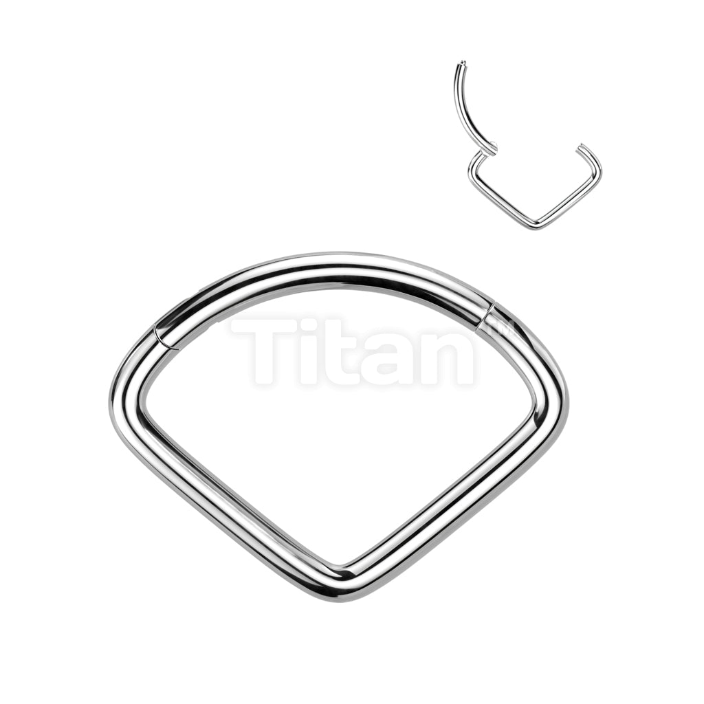 Implant Grade Titanium Hinged Segment Hoop Ring With Wide Chevon - Image 4