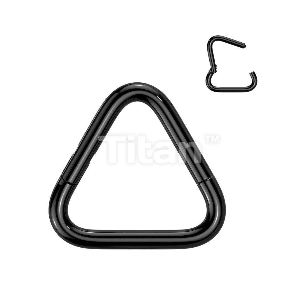 Implant Grade Titanium Triangle Hinged Segment Hoop Ring - Image 3