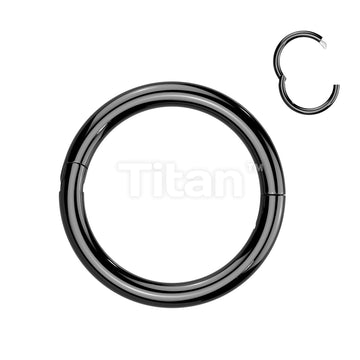 Implant Grade Titanium Half Closure New Secure Hook Hinged Segment Ring. 14ga-20ga - Image 3