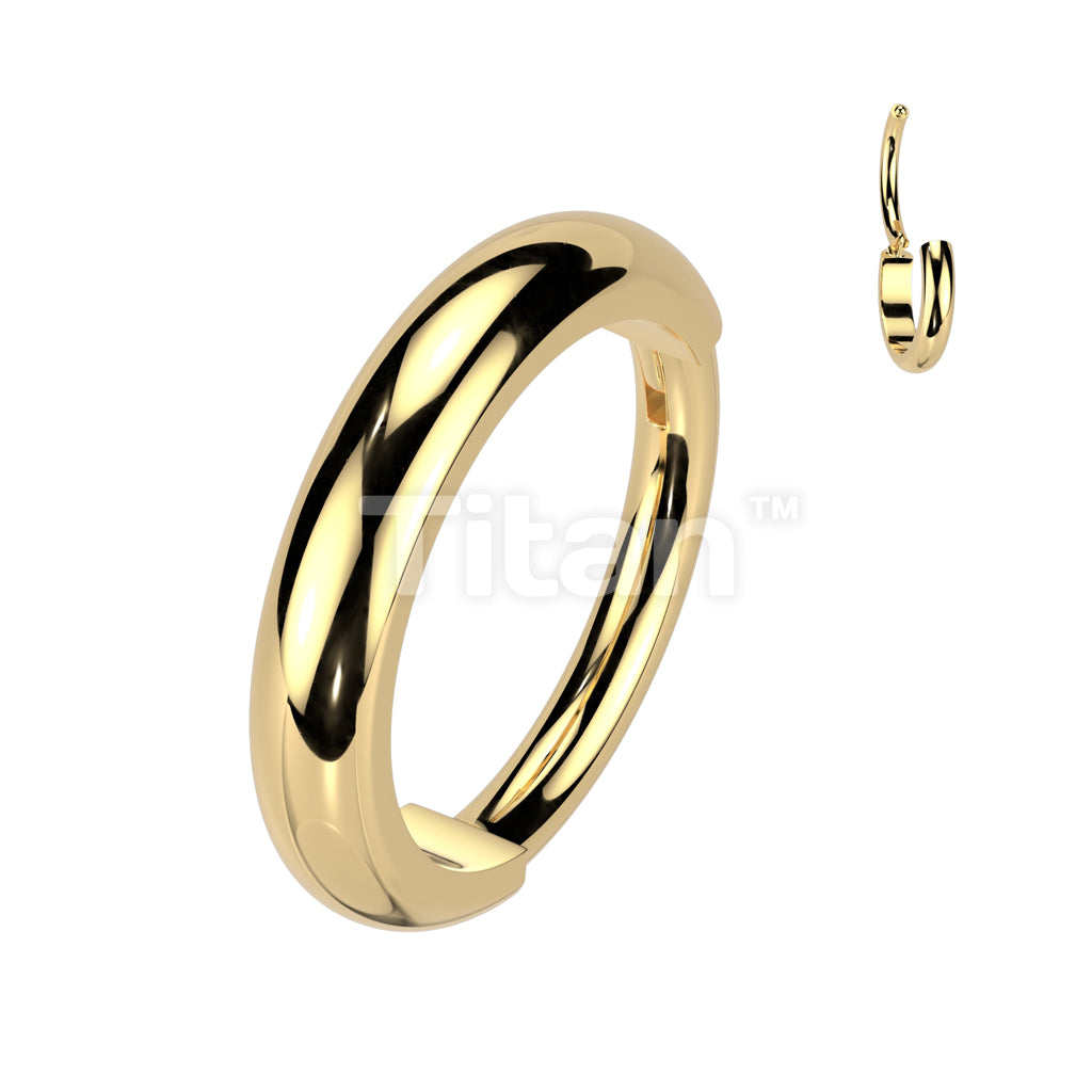 Implant Grade Titanium Hinged Segment Hoop Ring With Outward Facing 2mm Wide Dome Surface - Image 2