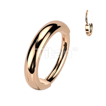 Implant Grade Titanium Hinged Segment Hoop Ring With Outward Facing 2mm Wide Dome Surface - Image 4