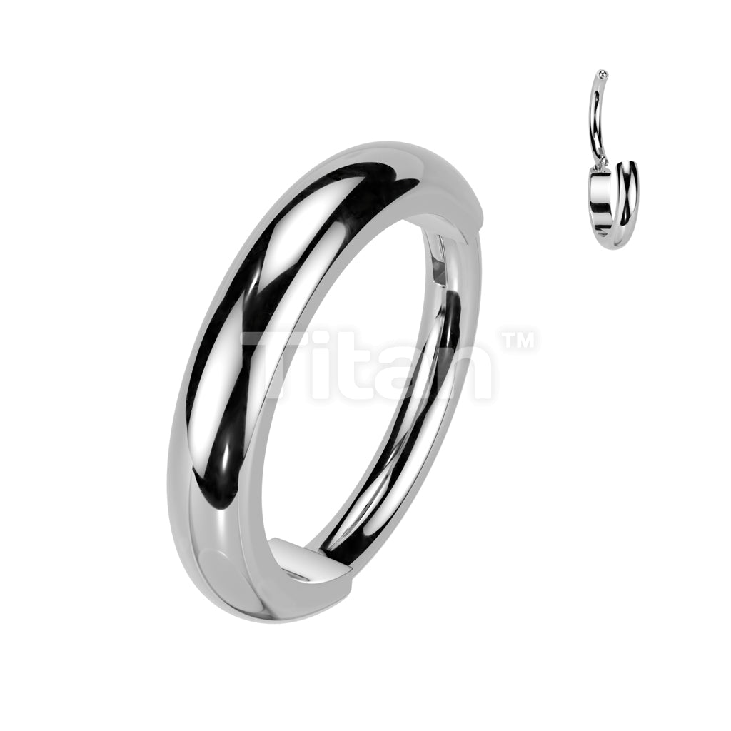 Implant Grade Titanium Hinged Segment Hoop Ring With Outward Facing 2mm Wide Dome Surface - Image 5