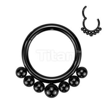 Implant Grade Titanium Hinged Segment Hoop Ring With Outer Graduated Balls - Image 3